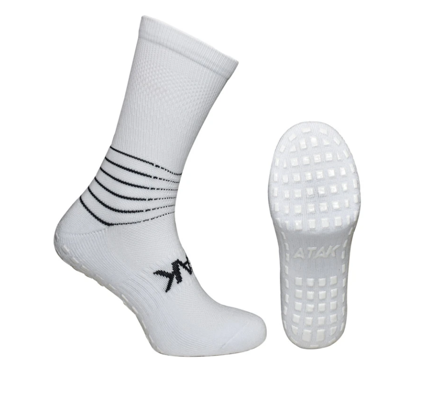 WHITE FOOTBALL SOCKS - GRIP STAR - Sportsclique Shop