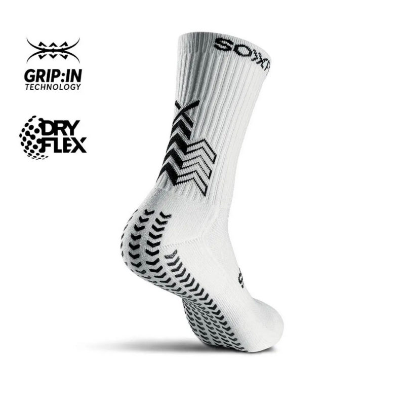 OXPro Classic Grip Sock White rear