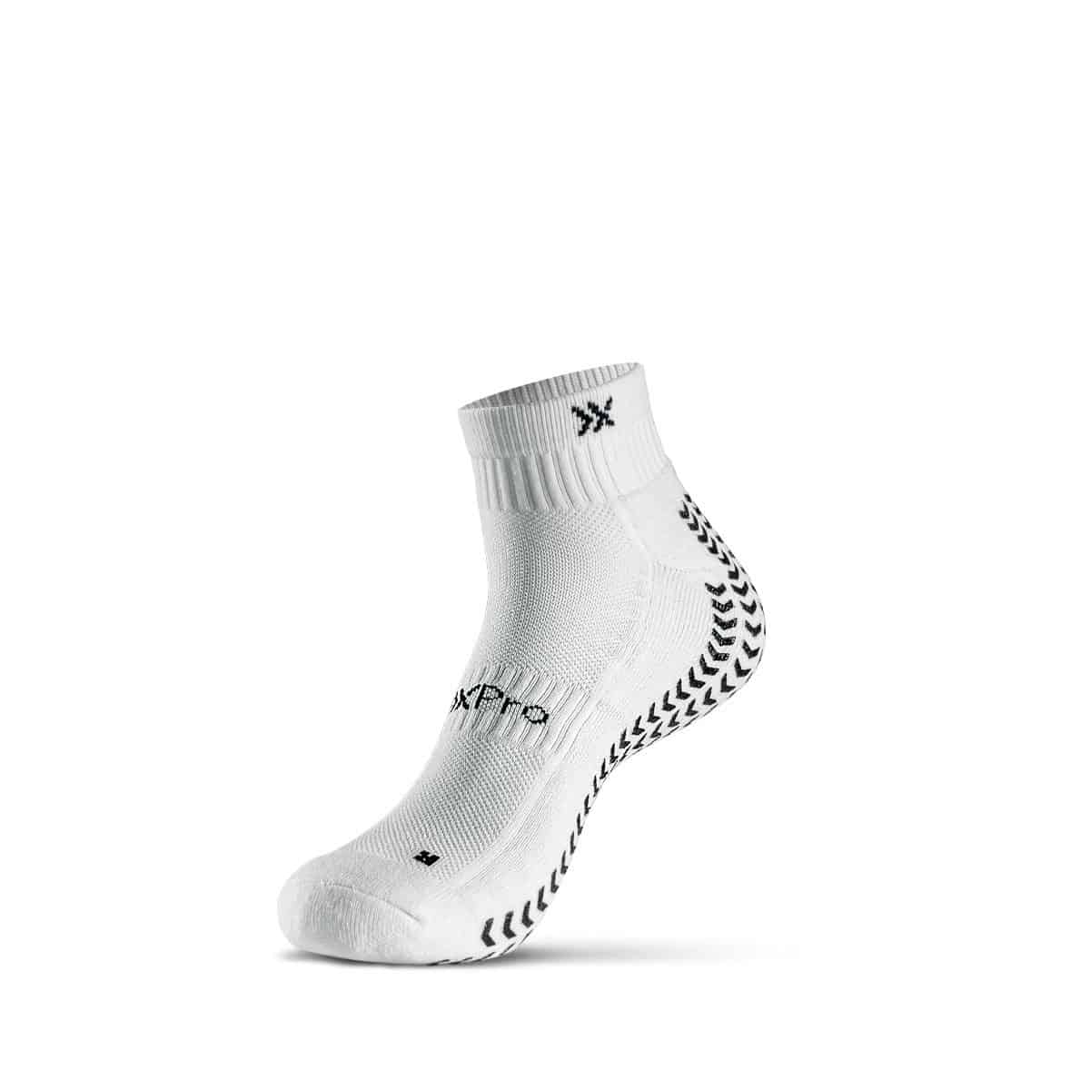 SOXPro Low Cut Grip Socks in White