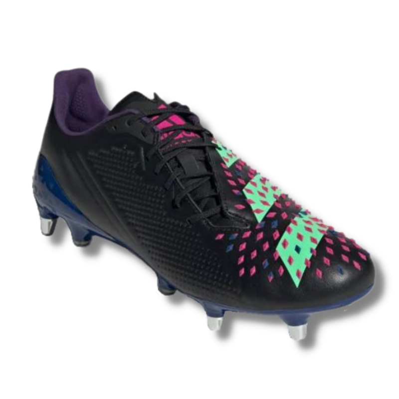 adidas Predator Malice SG Rugby Cleats - Black | Rugby Now