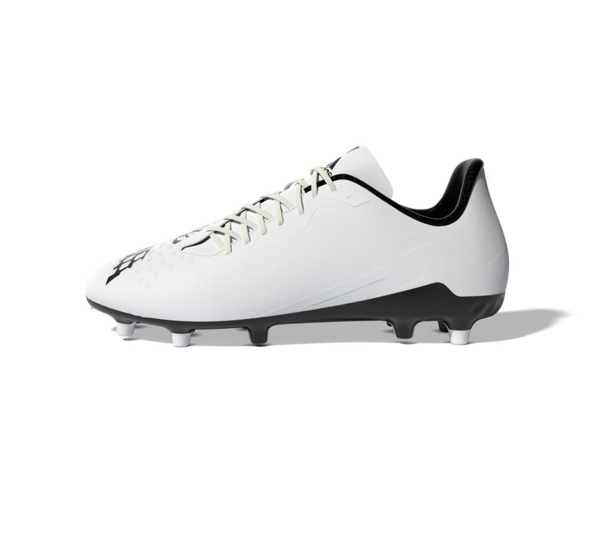 adidas Malice FG Rugby Cleats - White | Rugby Now
