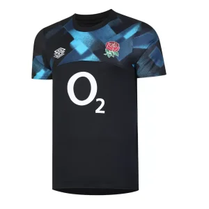 England Rugby Warm Up Jersey – Black/Blue
