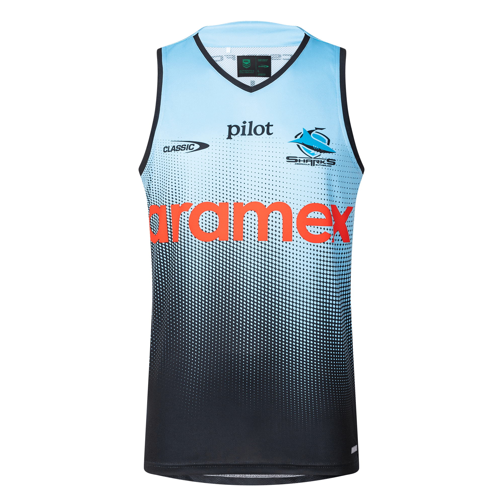 cronulla-sharks-2025-training-tank-top Product Image