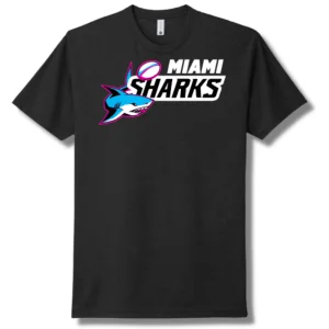 Miami Sharks T-Shirt - Black